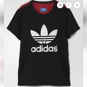 Adidas X Rita Ora Black Half And Half Space  Shifter Irridescent Tee